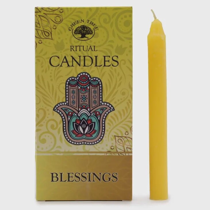 Green Tree Ritual Candles Set, Type: Blessings