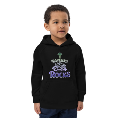 RR Logo Kids Eco Hoodie | Ravenna Rocks