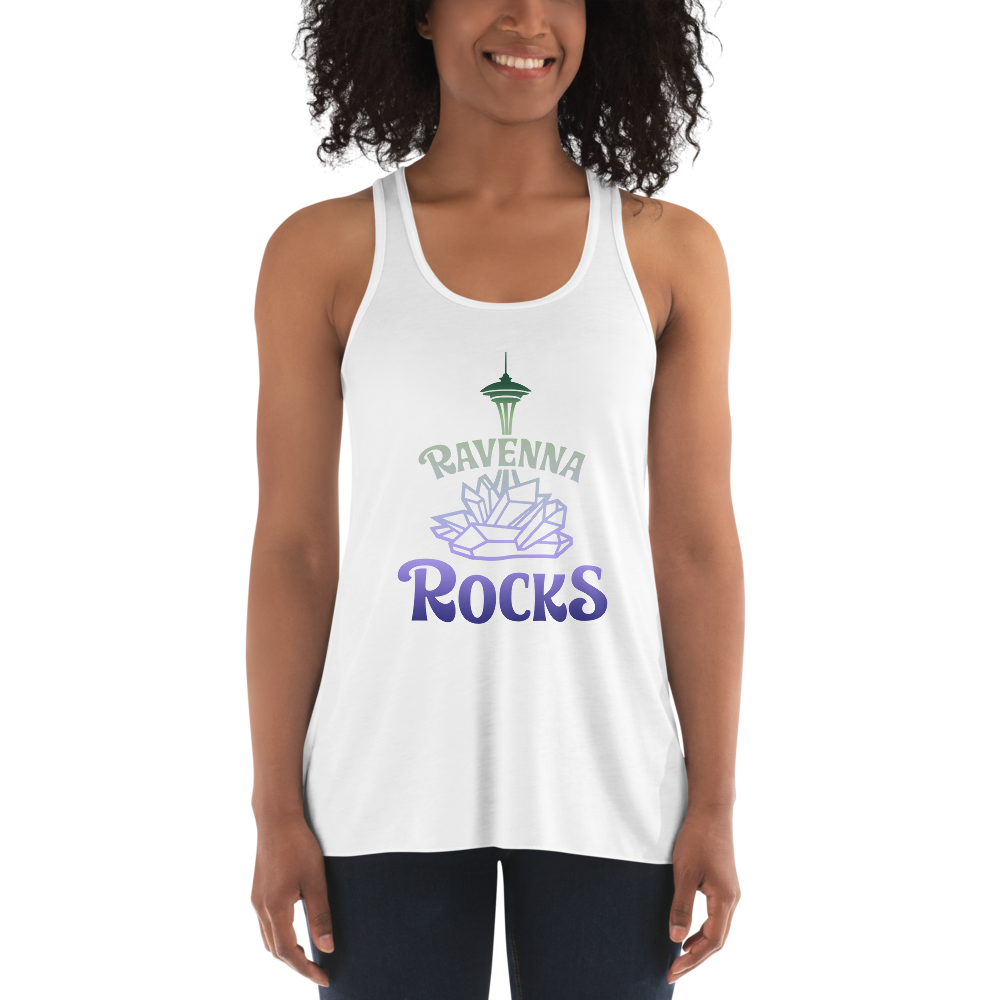 RR Logo Light Flowy Racerback Tank | Ravenna Rocks