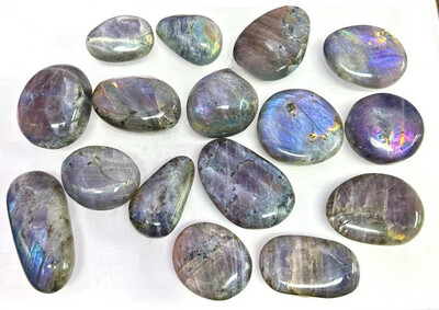 Sunset Labradorite Palm Stone Crystal