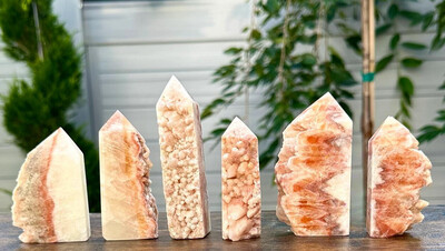 Dogtooth Calcite Tower (by lb)