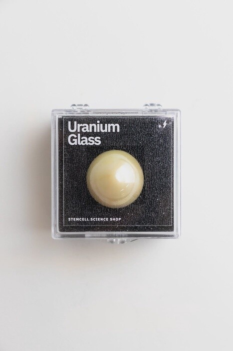 Yellow Uranium Glass Ball