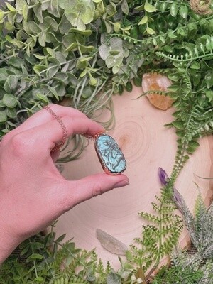 Zodiac Handcarved Labradorite Oval Necklace