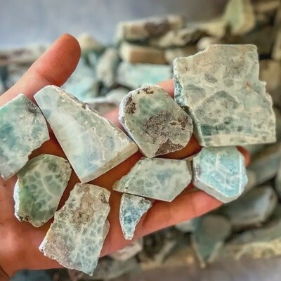 Larimar Semi-polished Pieces