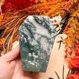 Moss Agate Coffin Dish