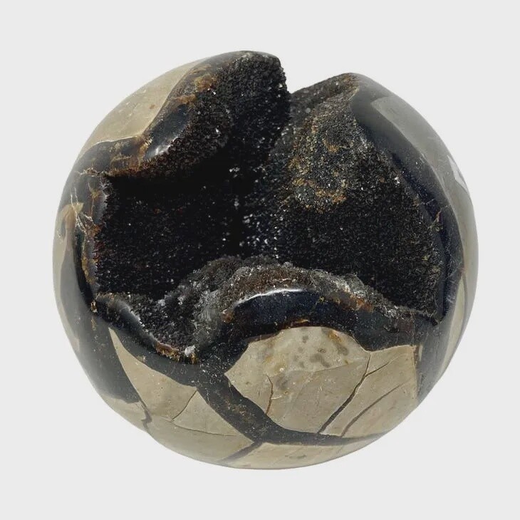 Septarian Dragon Sphere from Madagascar | 6 - 8 Pounds