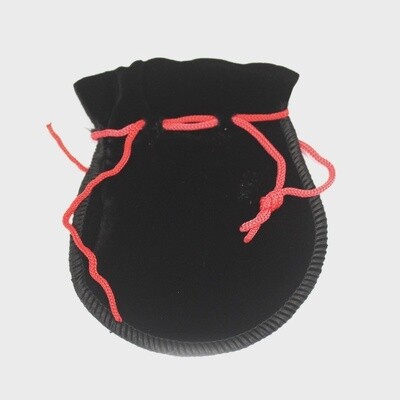 Black Velvet Pouch / Bag |12 x 8 cm