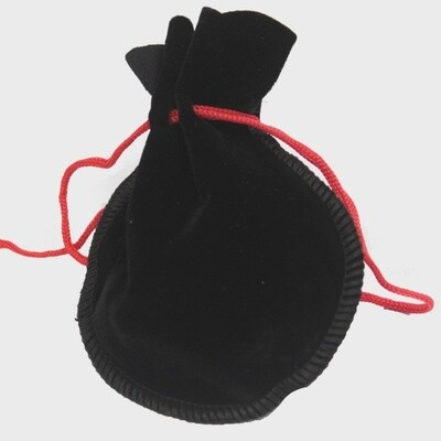 Black Velvet Pouch / Bag |12 x 8 cm