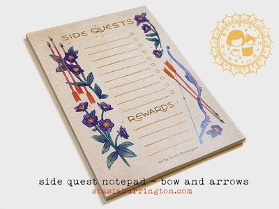 Notepad - Side Quests - Bow and Arrows