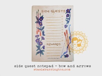 Notepad - Side Quests - Bow and Arrows