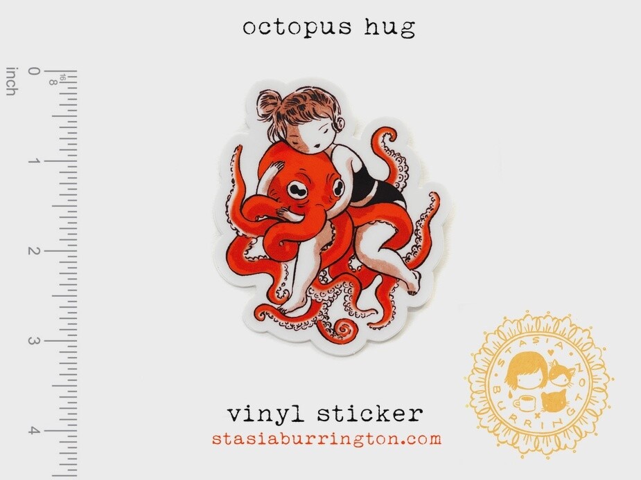 Octopus Hug Sticker