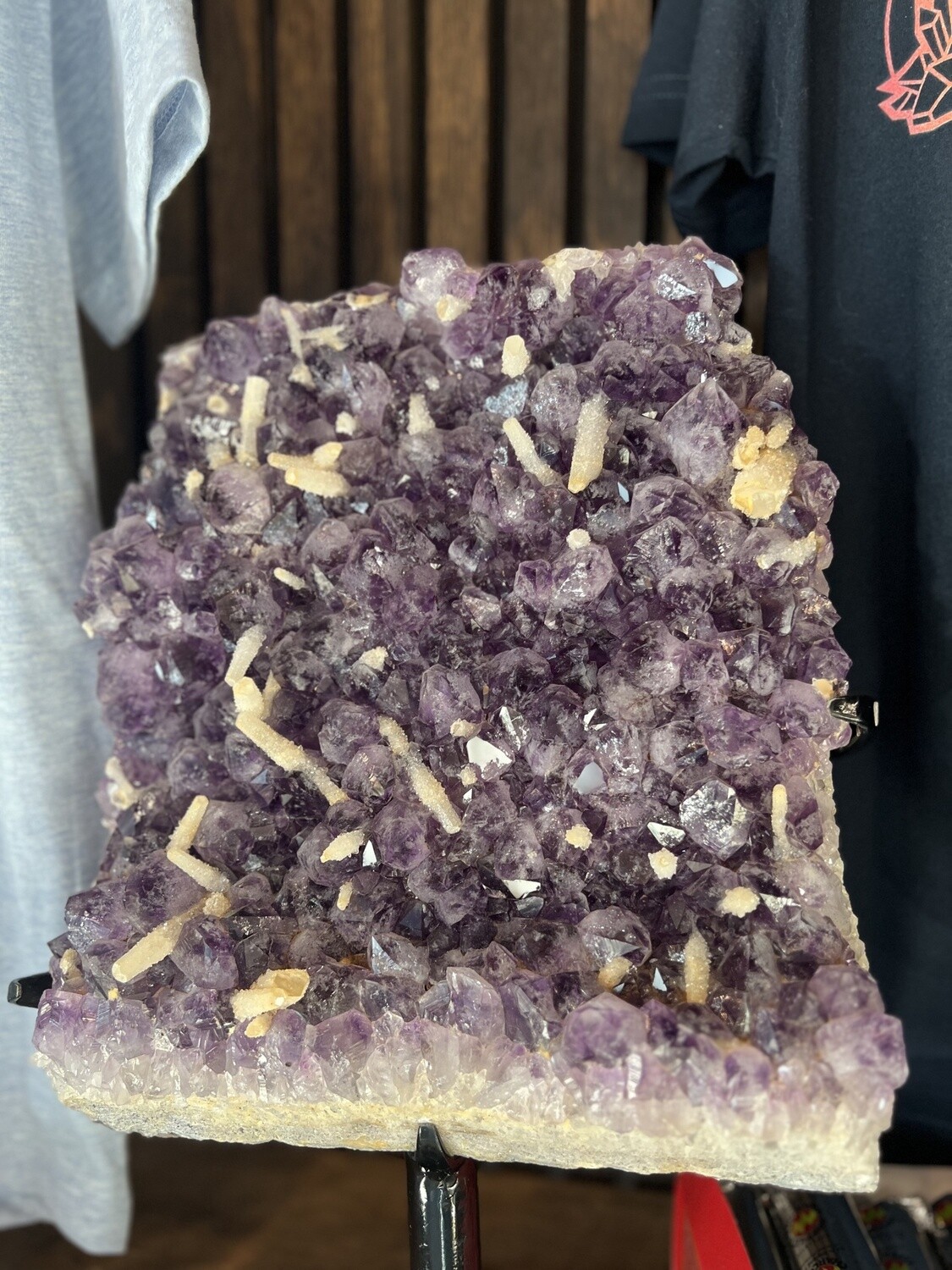 Amethyst w/ Nailhead Calcite Druzy