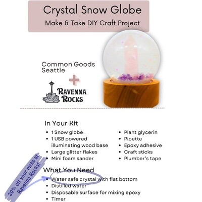 Crystal Snow Globe Kit
