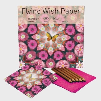 PINK BUTTERFLY / Large with 50 Wishes+accessories