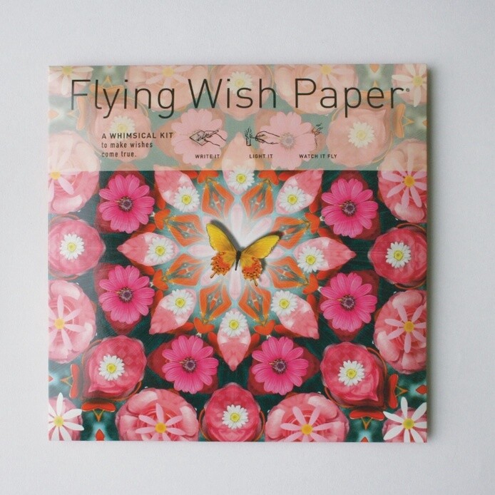 PINK BUTTERFLY / Large with 50 Wishes+accessories