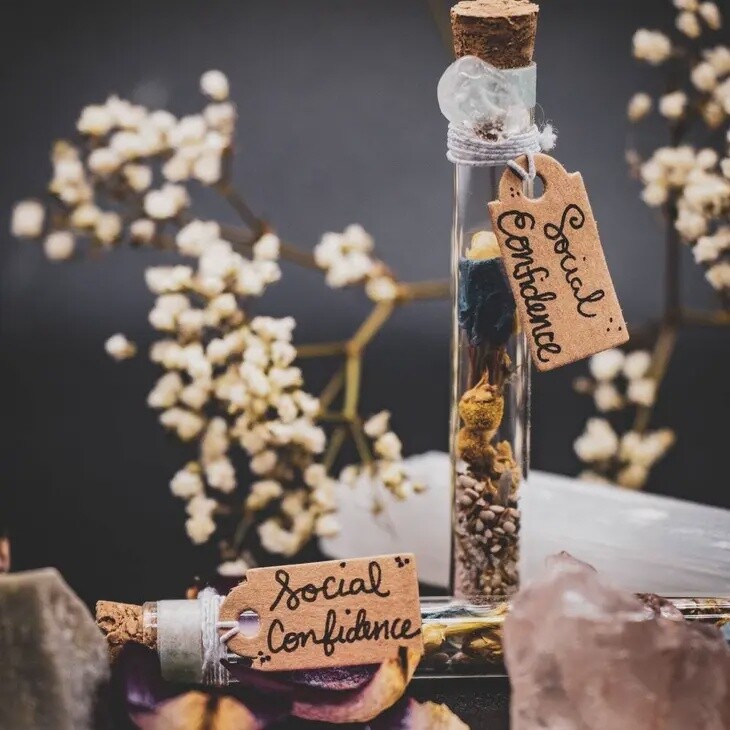 Social Confidence Spell Vial