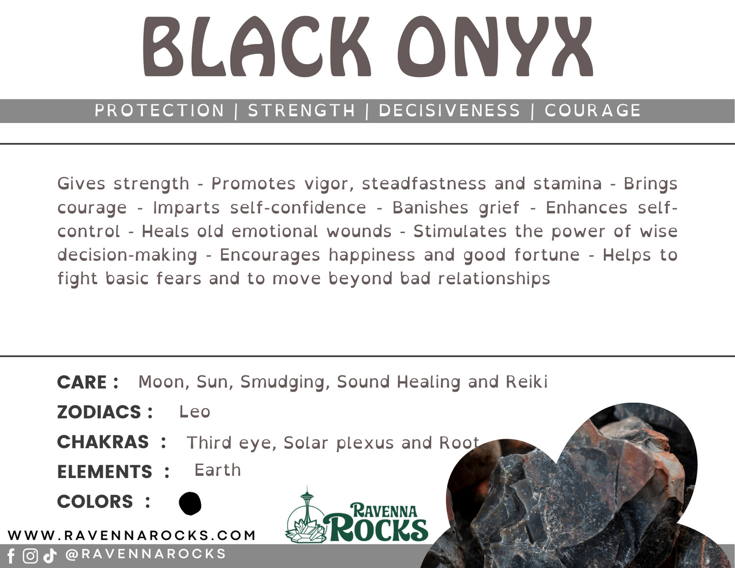Black Onyx Tumble Stone