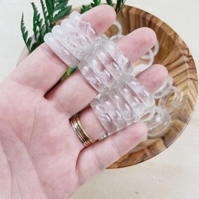 6mm Crystal Band Ring | Clear Quartz