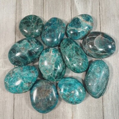 Small Blue Apatite Palmstone