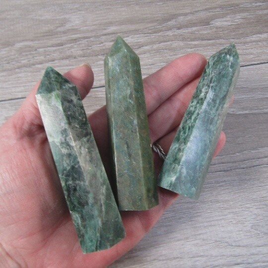 Green Lepidolite Mica Tower