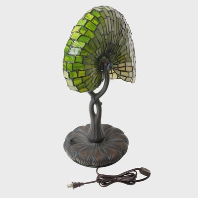 Nautilus Tiffany-Style Stained Glass Table Lamp