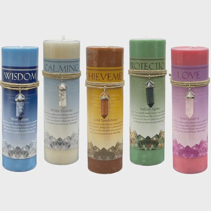 Crystal Energy Intention Candle