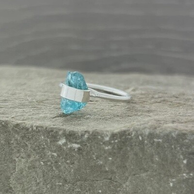 Apatite Rough Pencil Ring