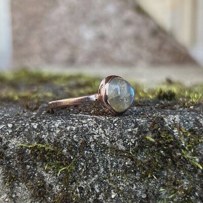 Labradorite Ring Rose Gold