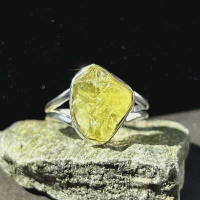 Lemon Topaz Ring Sterling Silver