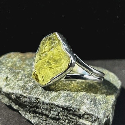 Lemon Topaz Ring Sterling Silver