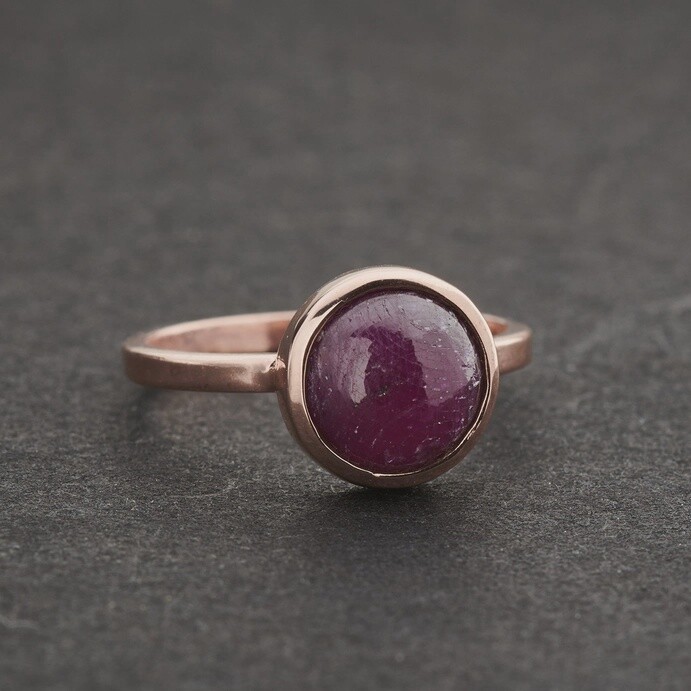 Ruby Ring Rose Gold