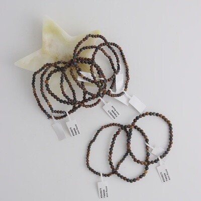 4mm Pietersite Bead Stretch Bracelet