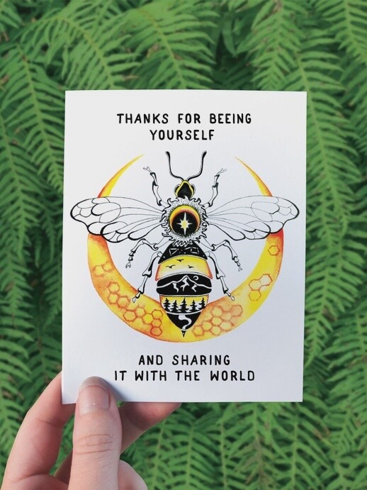 Thanks for Beeing Yourself Greeting Card