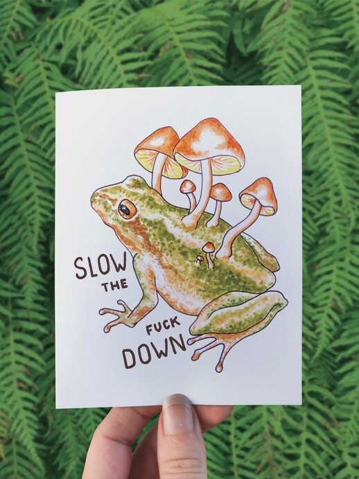 Toadstool Greeting Card