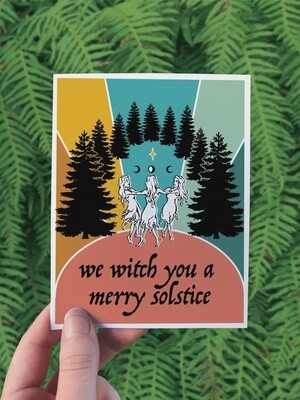 Merry Solstice Greeting Card