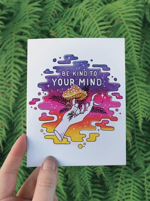 Mushroom Mind Greeting Card