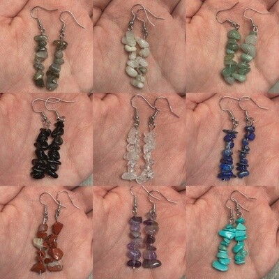 Crystal Chip Earrings