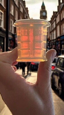 Gemstone Carved TARDIS Police Box | 50-55mm