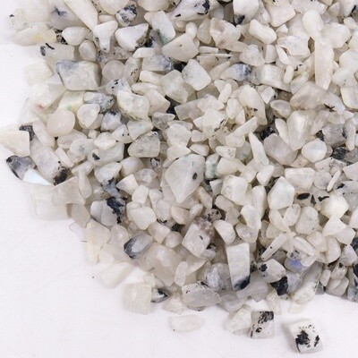 Rainbow Moonstone Gemstone Mini Tumble Chips (by g)