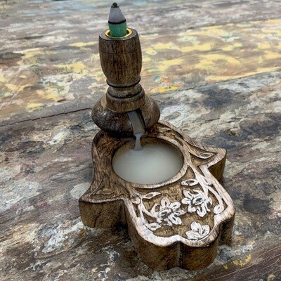 Sm Mango Wood Backflow Burner