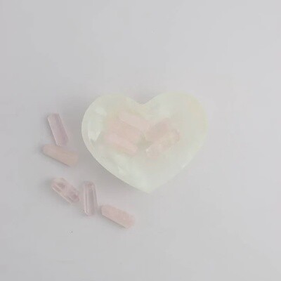 Mini Rose Quartz Double Terminated Points