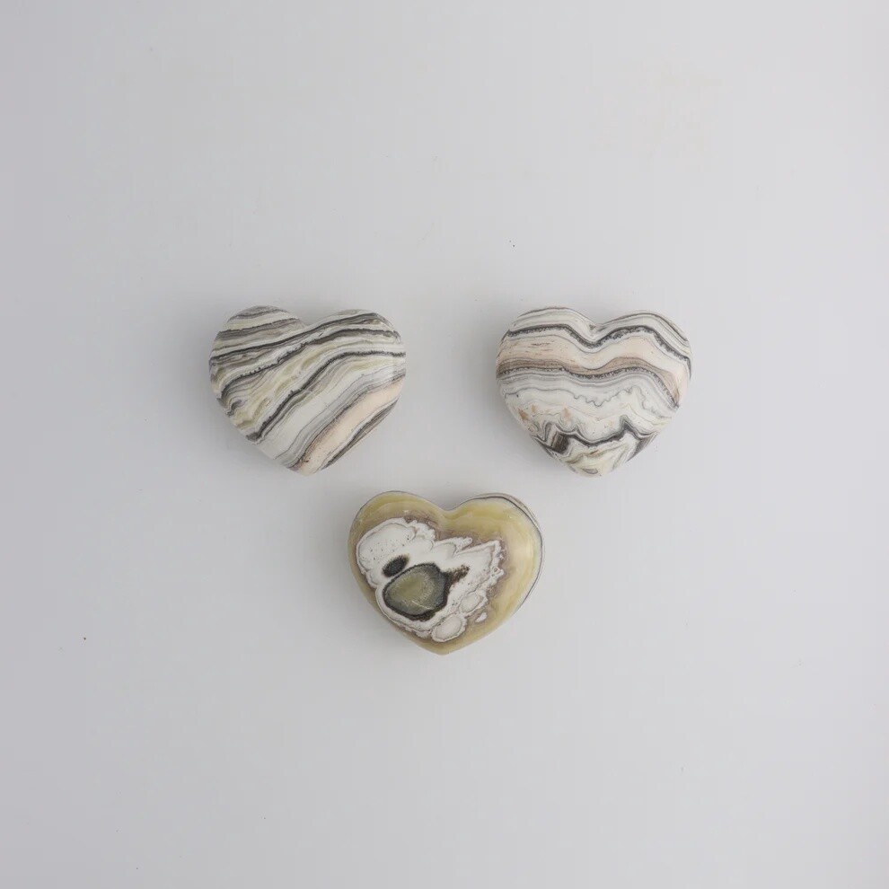 XL Zebra Onyx Heart