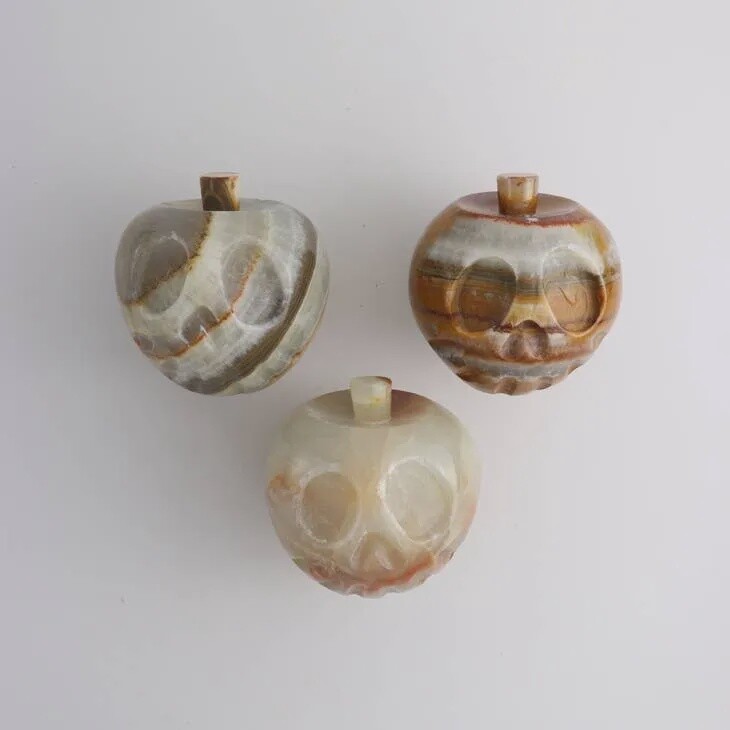 Carved Onyx Poison Apple