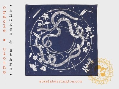 Snakes & Stars Cloth - Cotton Handkerchief