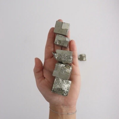 Large Natural Pyrite Cube
