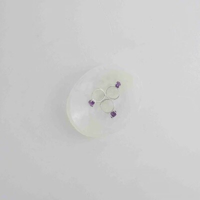 Rough Amethyst Adjustable Ring