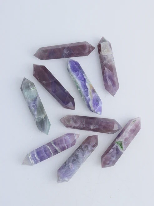 Large Double Terminated Fluorite Point