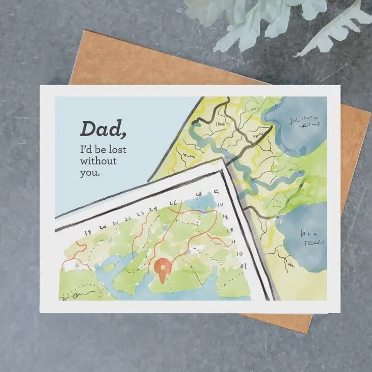 Dad Lost Without You Card