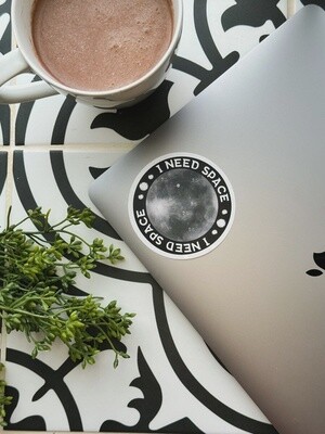 I Need Space Science Sticker