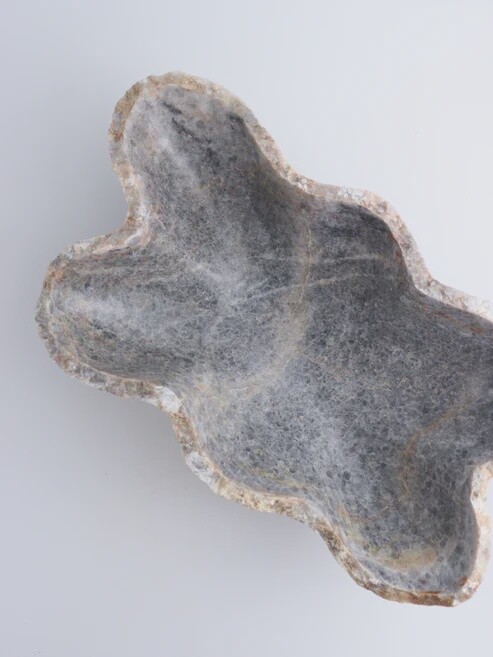 Large Blue Calcite Bowl